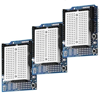 Afbeelding van AZDelivery 3 x Prototype Schild Mini Breadboard compatibel met Arduino Inclusief E Book!