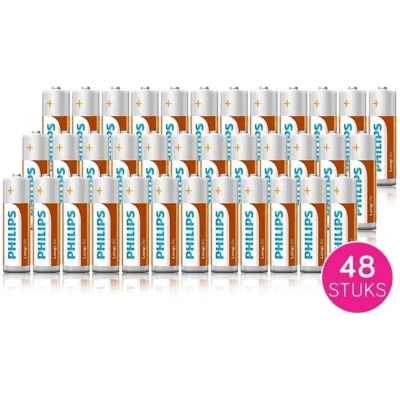 Afbeelding van Philips Longlife Batterijen Penlite AAA 48 stuks