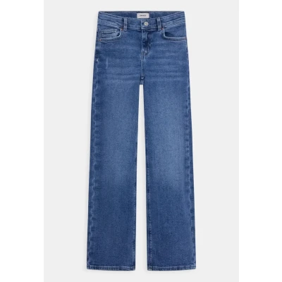 Afbeelding van ONLY Girls Kogjuicy WIDE leg DEST Straight jeans voor kinderen, Maat: 128, Medium blue denim
