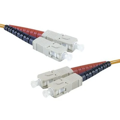 Afbeelding van Draadbrug optisch Duplex 2 mm OM2 SC UPC/SC UPC oranje m