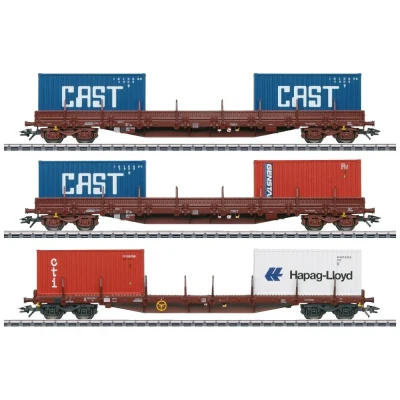 Afbeelding van CONTAINERWAGEN SET SNCB