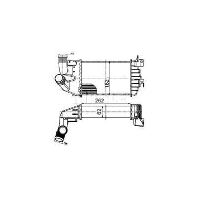 Afbeelding van Mahle Original Interkoeler CI 510 000S