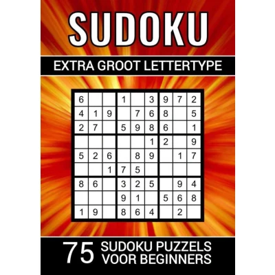 Afbeelding van Sudoku Extra Groot Lettertype 75 Puzzels voor Beginners