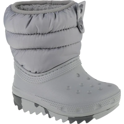 Afbeelding van Crocs Classic Neo Puff Boot Toddler 207683 007, voor een jongen, Grijs, Sneeuw laarzen,Laarzen, maat: 23/24