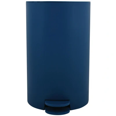 Afbeelding van MSV kleine badkamer/toilet pedaalemmer marine blauw 3L 15 x 27cm