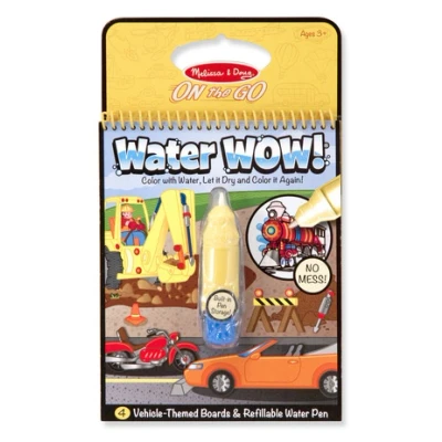 Afbeelding van Melissa &amp; Doug Water WOW kleurboek voertuigen