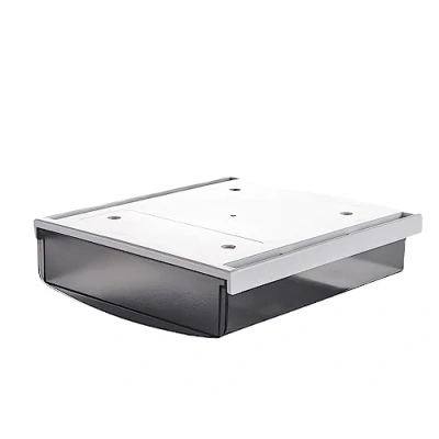 Afbeelding van Tuka TKD8606 1X Onderbureauladen, 24 x 21 8 cm, zelfklevende laden, verborgen onderbouwlade, opbergdoos onder bureau, gebruiksvoorwerpen, pennenbox, mat, zwart