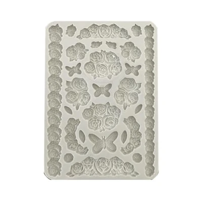 Afbeelding van Stamperia KACMA529 Shabby Rose Silicon Mold, multicolor, 14,8 x 21 1,1 cm