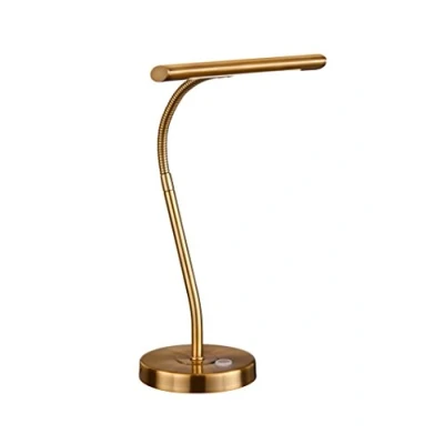 Afbeelding van Trio Leuchten LED tafellamp Curtis 579790104, metaal antiek messing, 1x 4 Watt, 4x touch, Flexarm