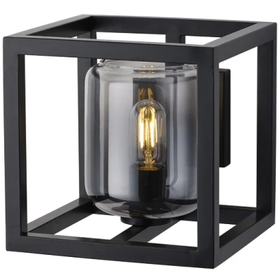 Afbeelding van Moderne Wandlamp Zwart Goud Glas Dentro