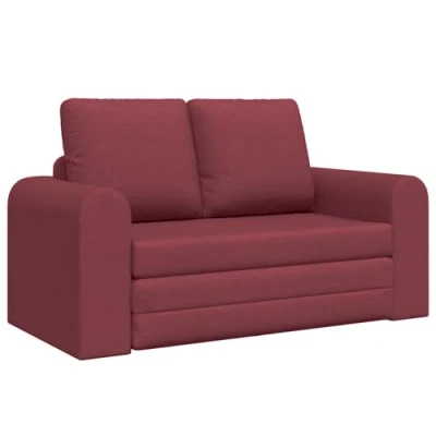 Afbeelding van vidaXL Vloer Sofa Bed 2 in 1 Bordeauxrood 148x71x83 cm Stof