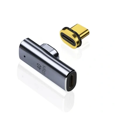 Afbeelding van USB C magnetische adapter: PD 140W snel opladen type connector voor laptops mobiele telefoons