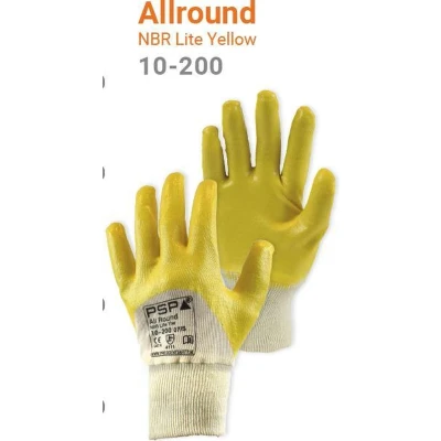 Afbeelding van Werkhandschoen NBR Allround Geel Mt.10/XL 144 Paar