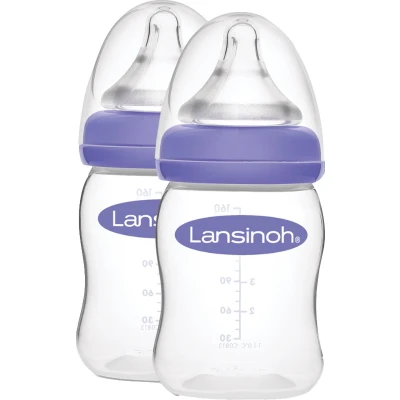 Afbeelding van Lansinoh 2 stuks 160 ml Natural Wave Flesjes 75870
