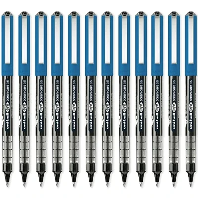 Afbeelding van Uni ball Eye roller Ocean Care, fijn, zwart 12 stuks