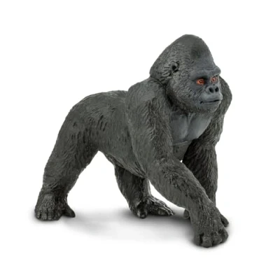 Afbeelding van Safari Speeldier Gorilla Mannetje Junior 11 X 9,5 Cm Zwart