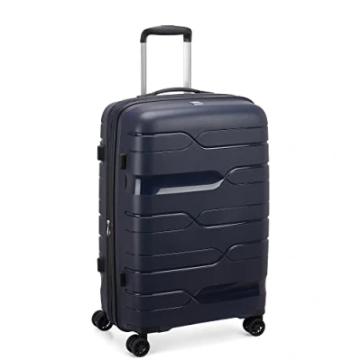 Afbeelding van Modo by Roncato MD1 Trolley Medium uitbreidbaar Pacific, Blauw, Medio, Harde koffer met middendeel en draaibare wielen