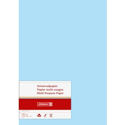 Afbeelding van Brunnen 105125032 universeel papier, A4, 50 vellen, 80 g/m², lichtblauw