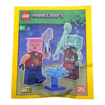 Afbeelding van LEGO Minecraft: Avonturier met verdronken en Axolotl Combo Pack 6+