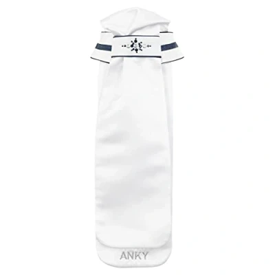 Afbeelding van Anky Plastron Stone Deluxe S wit blauw