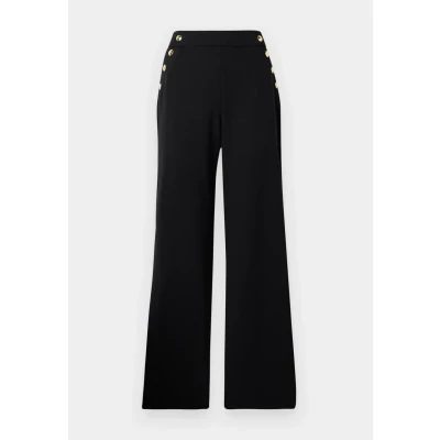 Afbeelding van ONLY Onlrina LIFE Button PANT Broek, Dames, Maat: XSx32, Black detail:gold buttons