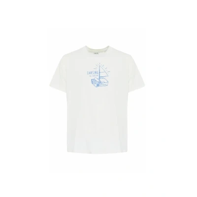 Afbeelding van Solid Odell Tshirt print, Heren, Maat: Large, Off white
