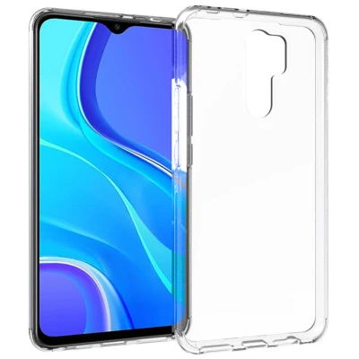 Afbeelding van Xiaomi Redmi 9 Hoesje Siliconen en TPU (zacht) Accezz Softcase/Backcover Transparant Telefoonhoesje