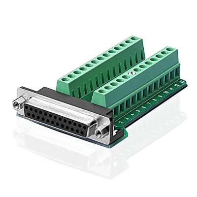 Afbeelding van SIENOC D Sub DB25 M2 Vrouwelijke 25 pins mannelijke breakout naar printplaatterminals Adapterconnector