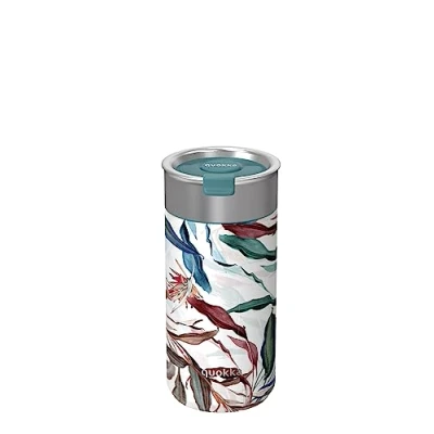 Afbeelding van Quokka Boost Bouquet 400 ml Thermische reisbeker van roestvrij staal voor koffie met thee infuser