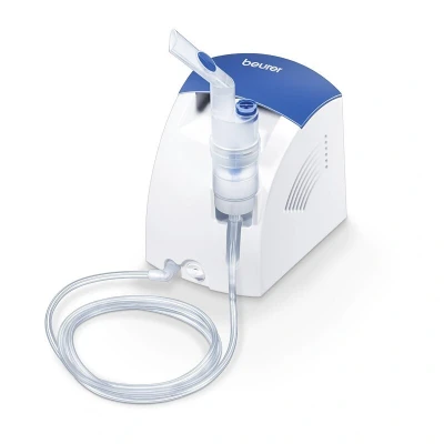 Afbeelding van Beurer IH 26 Inhalator Vernevelaar Aerosoltoestel Medisch product Voor kinderen v.a. 2 Jaar en volwassenen Korte inhalatietijd Hoge vernevelingsprestatie Incl. neusdouche accessoire set 5 garantie