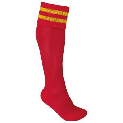 Afbeelding van PROACT Sportsokken Met Contraststrepen PA015 Sporty Red / Yellow