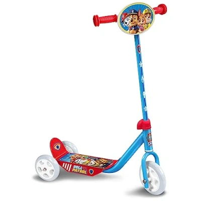 Afbeelding van Stamp Paw Patrol Step met 3 wielen, groot platform, antislip oppervlak, blauw/rood