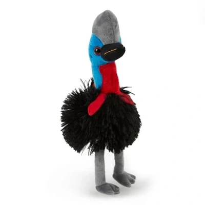 Afbeelding van Zappi Co Pluchen kasuaris knuffeldier, 20 cm hoog, zachte en knuffelbare safari metgezel voor kinderen, perfect jonge dierenliefhebbers