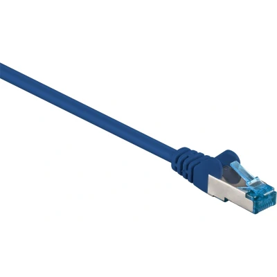 Afbeelding van S/FTP CAT6a 10 Gigabit netwerkkabel / blauw LSZH 5 meter