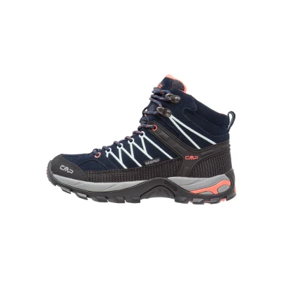 Afbeelding van CMP Rigel MID Trekking Outdoorschoenen, Dames, Maat: 36, Blue/giada/peach Leer/ synthetisch