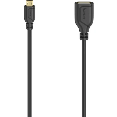 Afbeelding van Hama Micro Usb Otg Kabel Flexi Slim 2.0 480 Mbit/S 0,15 M