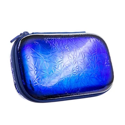 Afbeelding van ZIPIT metallic etui/etui/pennenetui, blauw groen etui, 21 cm,