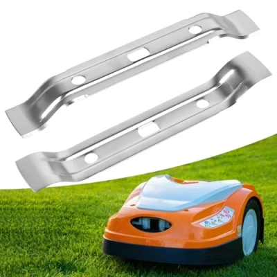 Afbeelding van Set van 2 grasmaaiers roestvrij staal, compatibel met Stihl en robotmaaier Imow Rmi 422, 422 P, stuks, 522 C, reservemessen voor Viking Mi 632, 632 stuks