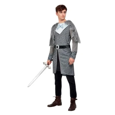 Afbeelding van Smiffys Kostuum XL Winter Warrior King Grijs