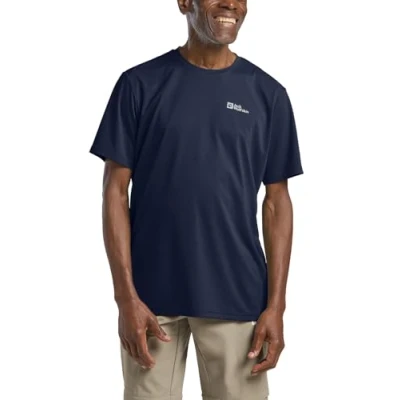 Afbeelding van Jack Wolfskin Delgami Tshirt basic, Heren, Maat: Small, Night blue