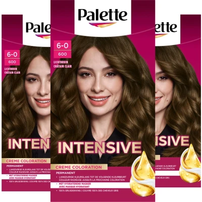 Afbeelding van Schwarzkopf Poly Palette haarkleuring voordeelverpakking 600 Licht Bruin
