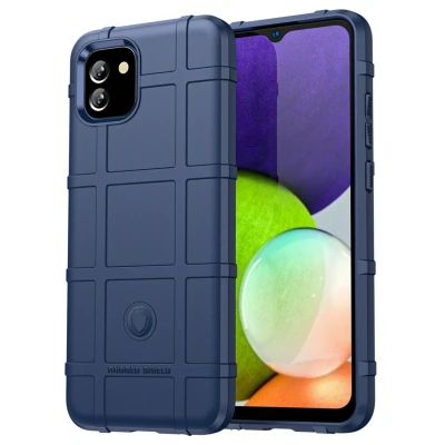 Afbeelding van Samsung Galaxy A03 Hoesje Siliconen en TPU (zacht) iMoshion Softcase/Backcover Blauw Telefoonhoesje Shockproof/Valbescherming