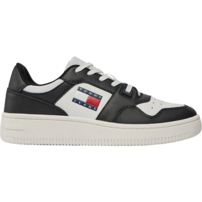 Afbeelding van Tommy Hilfiger TJW Retro Basket Essential Sneakers Zwart / Ecru Maat 36