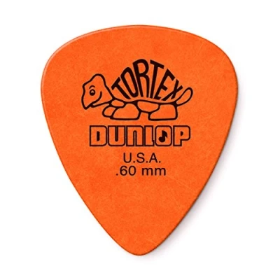 Afbeelding van Dunlop Tortex Standard .60mm oranje gitaar plectrum, 24 stuks