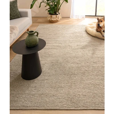 Afbeelding van Wollen Vloerkleed Narvik Lichtgrijs 240x340 Cm