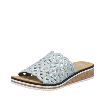 Afbeelding van Rieker V3693 Sandalen voor dames, blauw, 39 EU