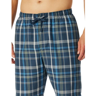 Afbeelding van Schiesser Bermuda Pyjamabroek, Heren, Maat: 48, Indigo