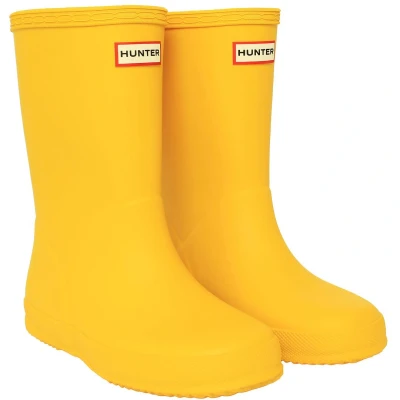 Afbeelding van Hunter Original KIDS First Classic Unisex Regenlaarzen voor kinderen, Maat: 24, Yellow Natuurrubber