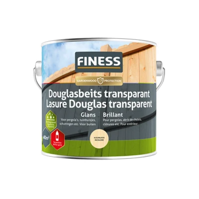 Afbeelding van Finess douglasbeits transparant glans 2,5 liter, kleurloos
