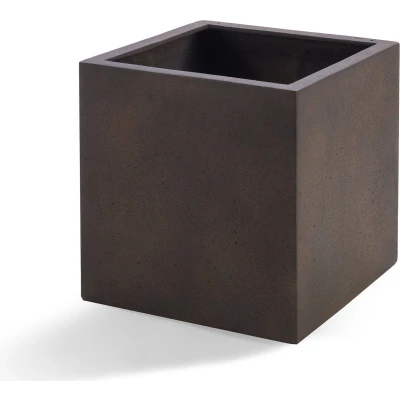 Afbeelding van Pot Grigio cube rusty iron